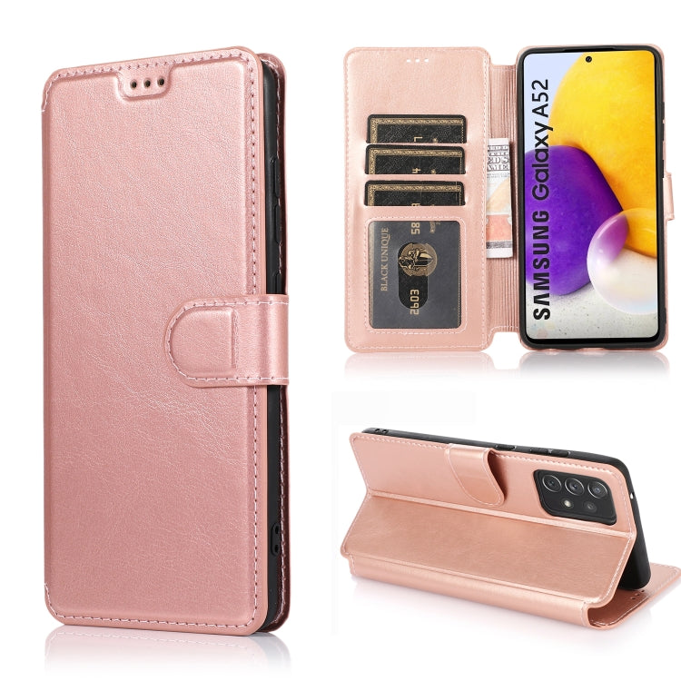 For Samsung Galaxy A52 5G / 4G Shockproof PU + TPU Leather Phone Case