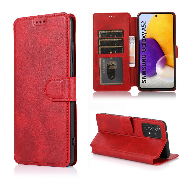 For Samsung Galaxy A52 5G / 4G Shockproof PU + TPU Leather Phone Case