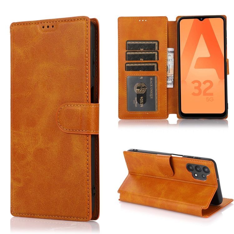 For Samsung Galaxy A32 Shockproof PU + TPU Leather Phone Case