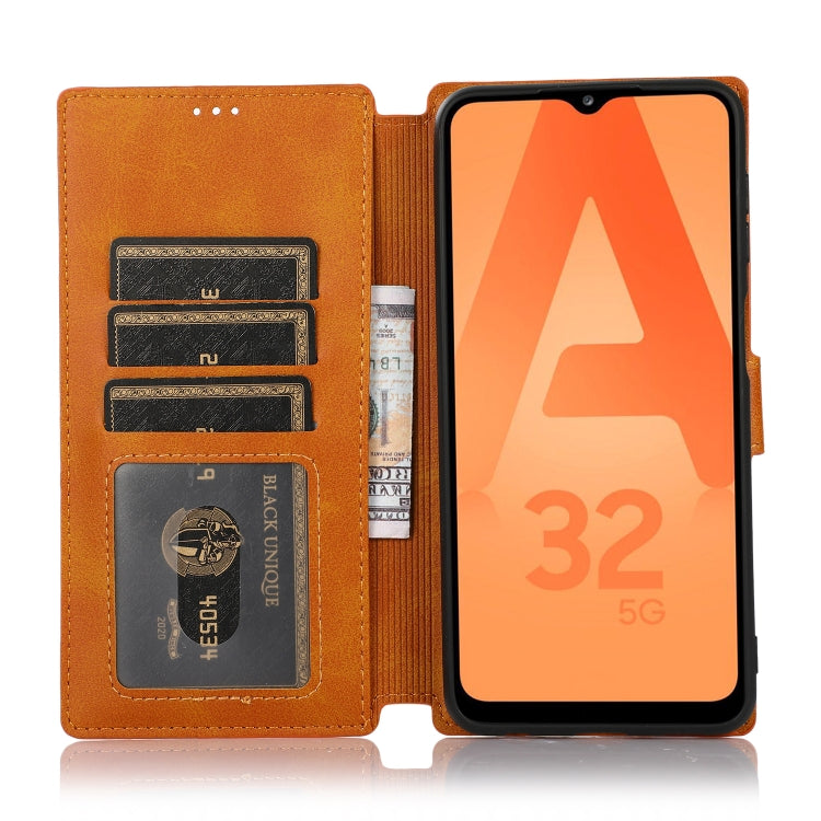 For Samsung Galaxy A32 Shockproof PU + TPU Leather Phone Case