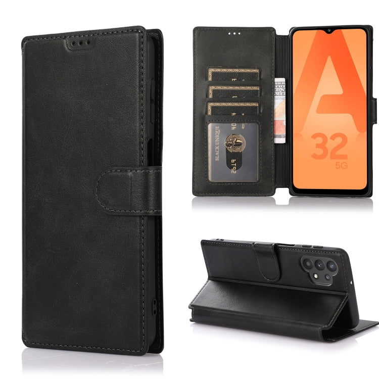 For Samsung Galaxy A32 Shockproof PU + TPU Leather Phone Case