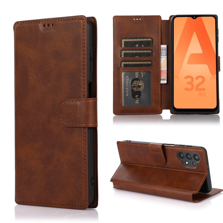 For Samsung Galaxy A32 Shockproof PU + TPU Leather Phone Case