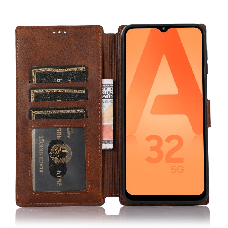 For Samsung Galaxy A32 Shockproof PU + TPU Leather Phone Case
