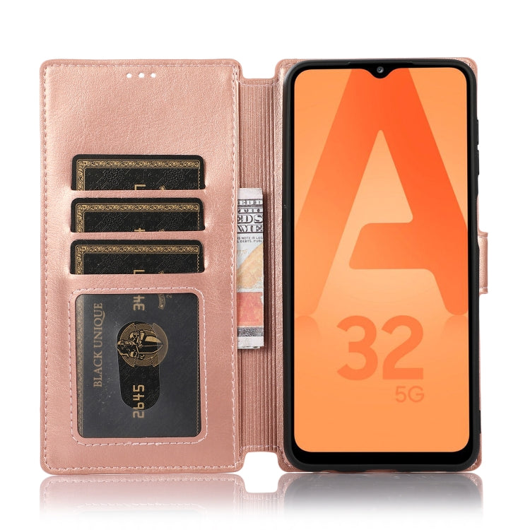 For Samsung Galaxy A32 Shockproof PU + TPU Leather Phone Case