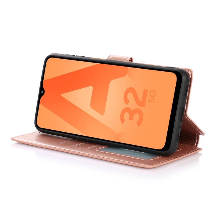 For Samsung Galaxy A32 Shockproof PU + TPU Leather Phone Case