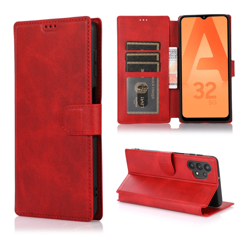 For Samsung Galaxy A32 Shockproof PU + TPU Leather Phone Case