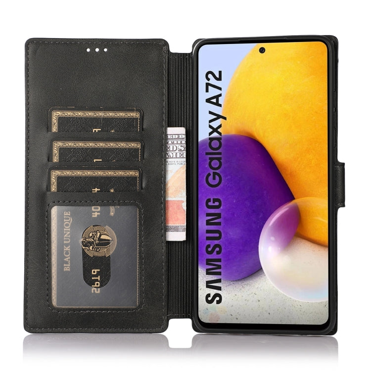 For Samsung Galaxy A72 5G / 4G Shockproof PU + TPU Leather Phone Case