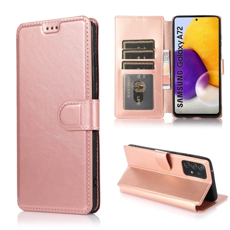 For Samsung Galaxy A72 5G / 4G Shockproof PU + TPU Leather Phone Case