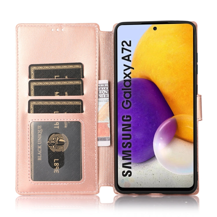 For Samsung Galaxy A72 5G / 4G Shockproof PU + TPU Leather Phone Case