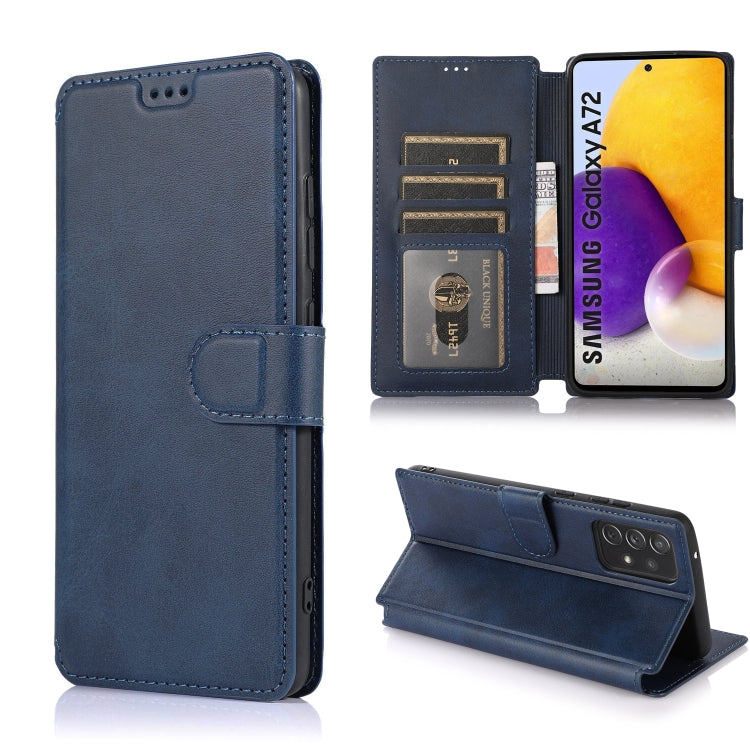 For Samsung Galaxy A72 5G / 4G Shockproof PU + TPU Leather Phone Case