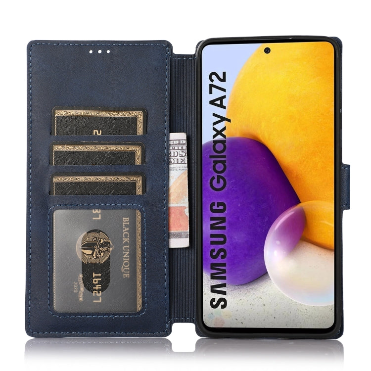 For Samsung Galaxy A72 5G / 4G Shockproof PU + TPU Leather Phone Case
