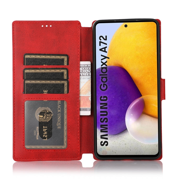 For Samsung Galaxy A72 5G / 4G Shockproof PU + TPU Leather Phone Case