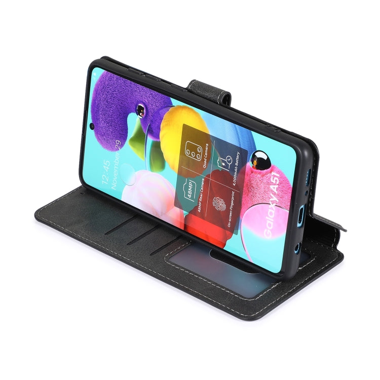 For Samsung Galaxy A51 Shockproof PU + TPU Leather Phone Case