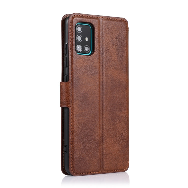 For Samsung Galaxy A51 Shockproof PU + TPU Leather Phone Case