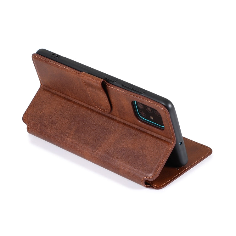 For Samsung Galaxy A51 Shockproof PU + TPU Leather Phone Case