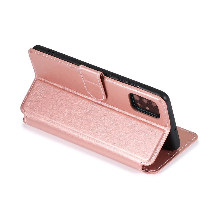 For Samsung Galaxy A51 Shockproof PU + TPU Leather Phone Case