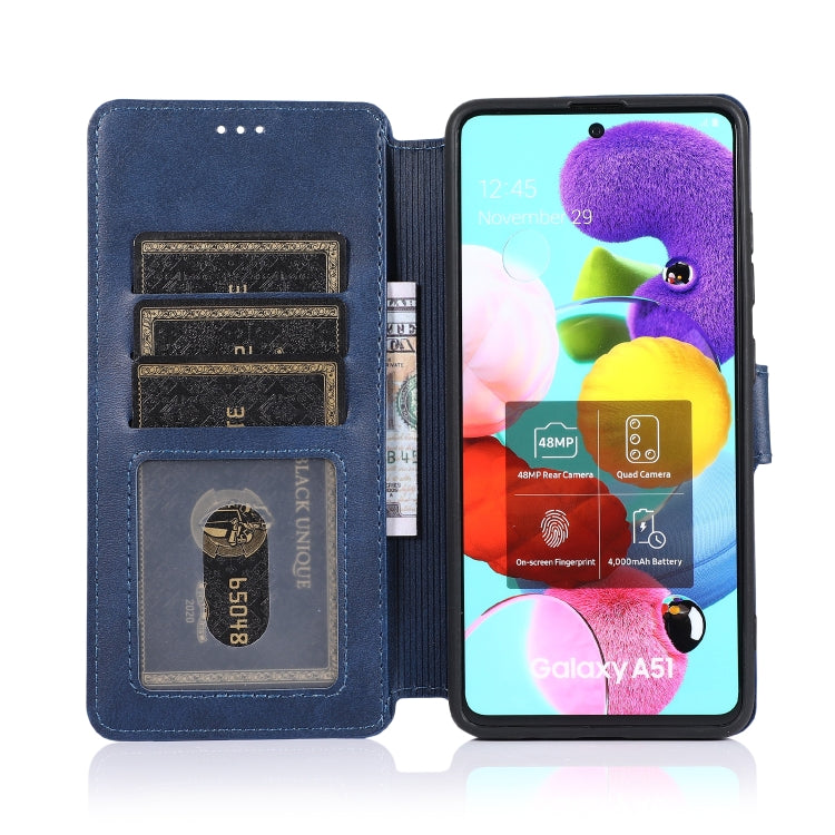 For Samsung Galaxy A51 Shockproof PU + TPU Leather Phone Case
