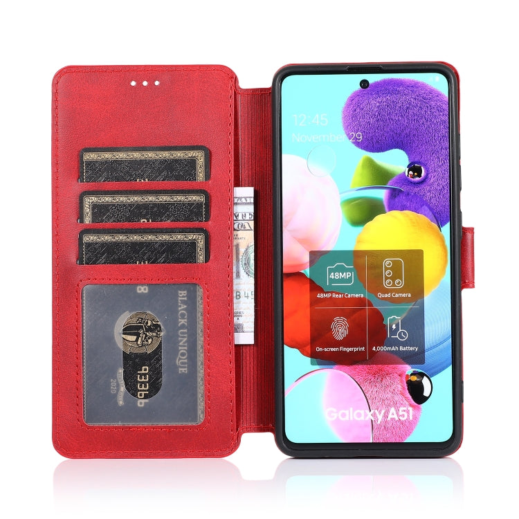 For Samsung Galaxy A51 Shockproof PU + TPU Leather Phone Case