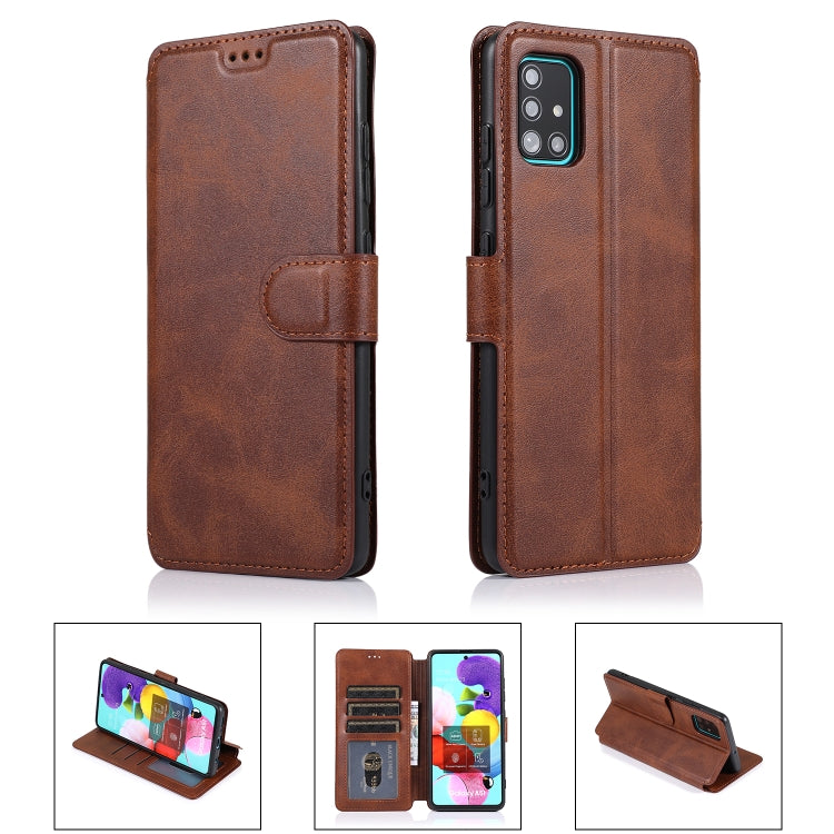 For Samsung Galaxy A71 Shockproof PU + TPU Leather Phone Case