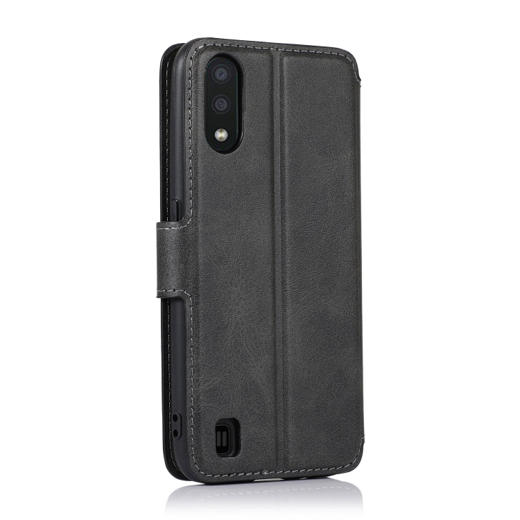 For Samsung Galaxy A01 Shockproof PU + TPU Leather Phone Case