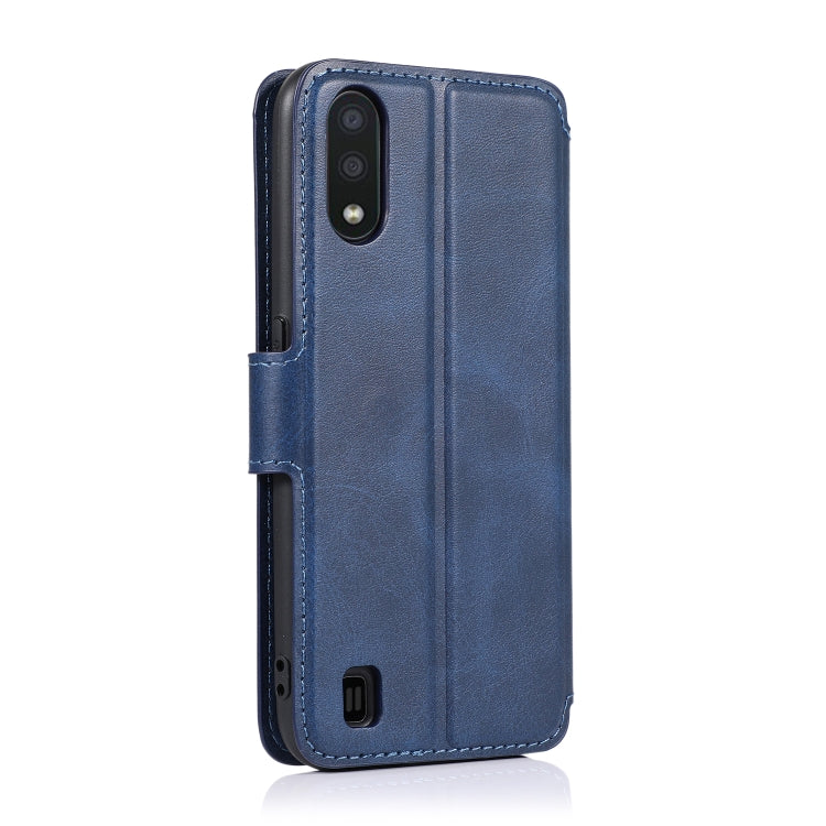 For Samsung Galaxy A01 Shockproof PU + TPU Leather Phone Case
