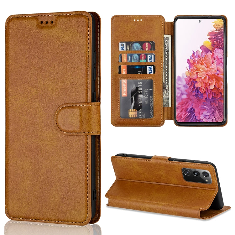 For Samsung Galaxy S20 FE Shockproof PU + TPU Leather Phone Case