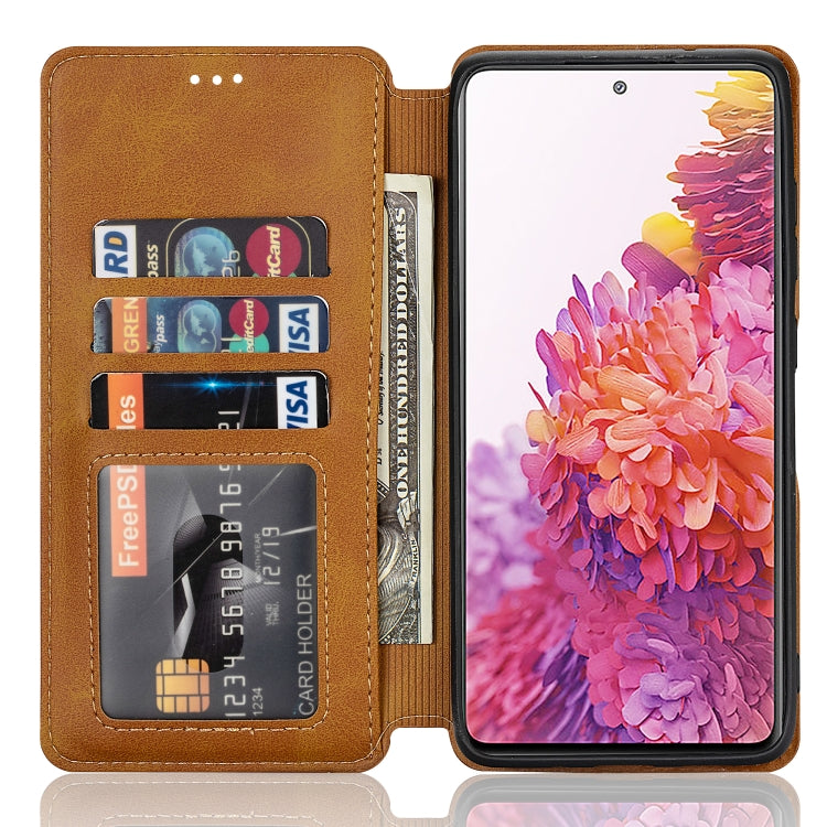 For Samsung Galaxy S20 FE Shockproof PU + TPU Leather Phone Case