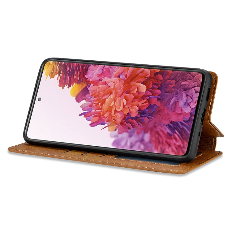For Samsung Galaxy S20 FE Shockproof PU + TPU Leather Phone Case