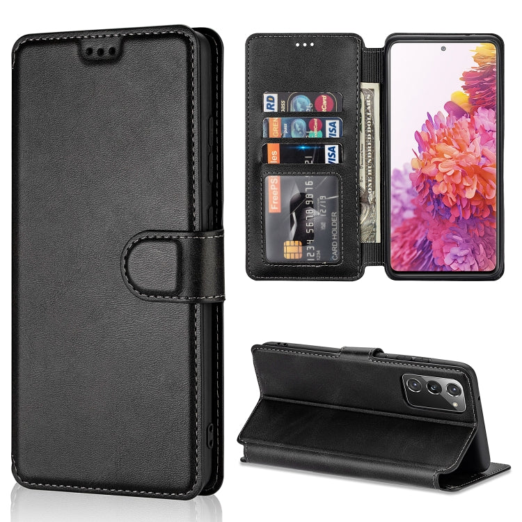 For Samsung Galaxy S20 FE Shockproof PU + TPU Leather Phone Case