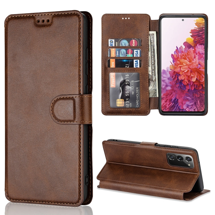 For Samsung Galaxy S20 FE Shockproof PU + TPU Leather Phone Case