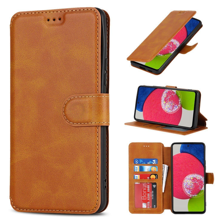 For Samsung Galaxy A53 5G Shockproof PU + TPU Leather Phone Case