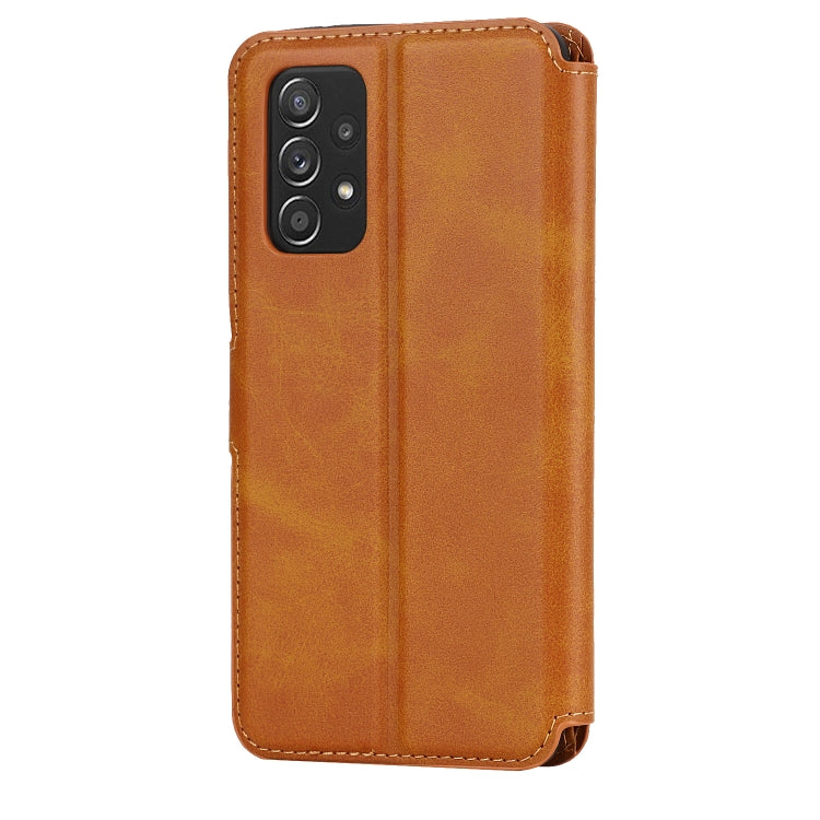 For Samsung Galaxy A53 5G Shockproof PU + TPU Leather Phone Case