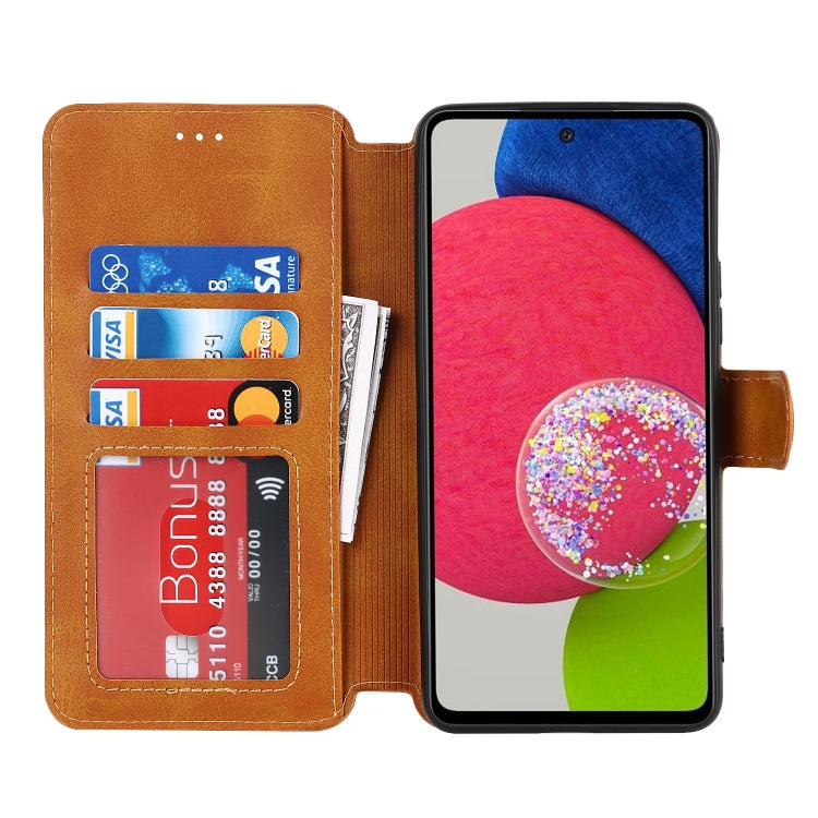 For Samsung Galaxy A53 5G Shockproof PU + TPU Leather Phone Case