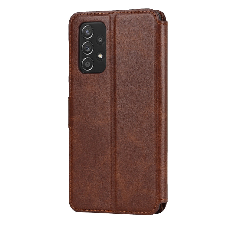 For Samsung Galaxy A53 5G Shockproof PU + TPU Leather Phone Case