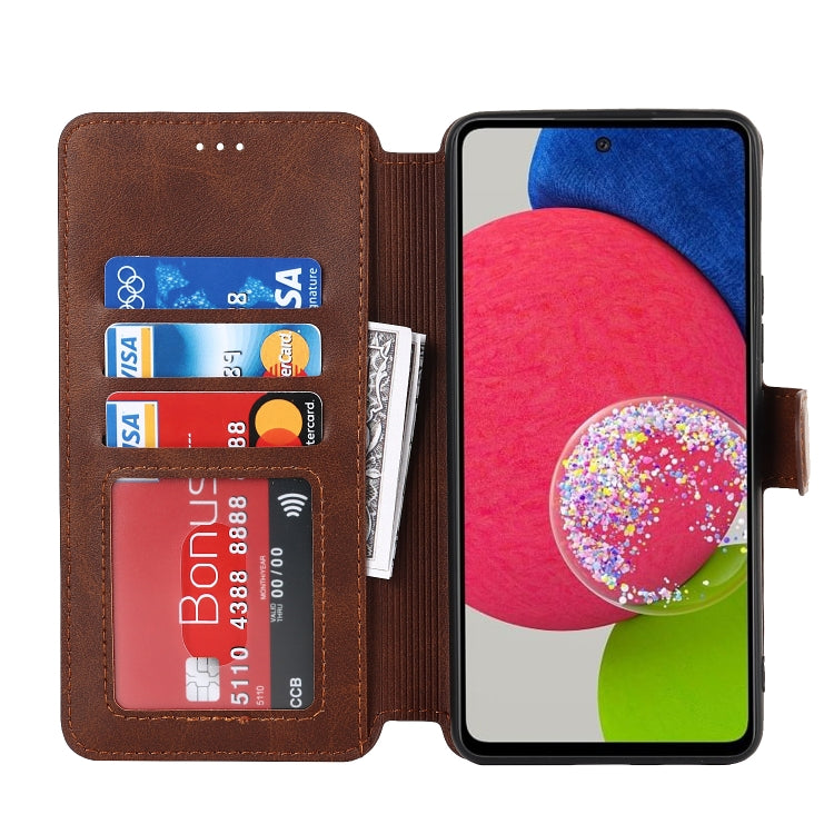 For Samsung Galaxy A53 5G Shockproof PU + TPU Leather Phone Case