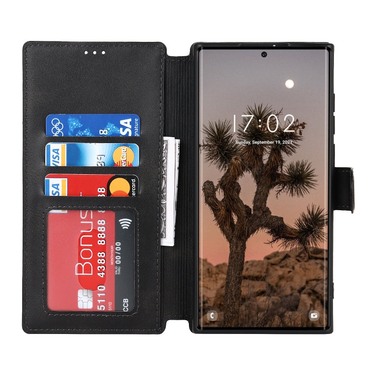 For Samsung Galaxy S22 Ultra 5G Shockproof PU + TPU Leather Phone Case
