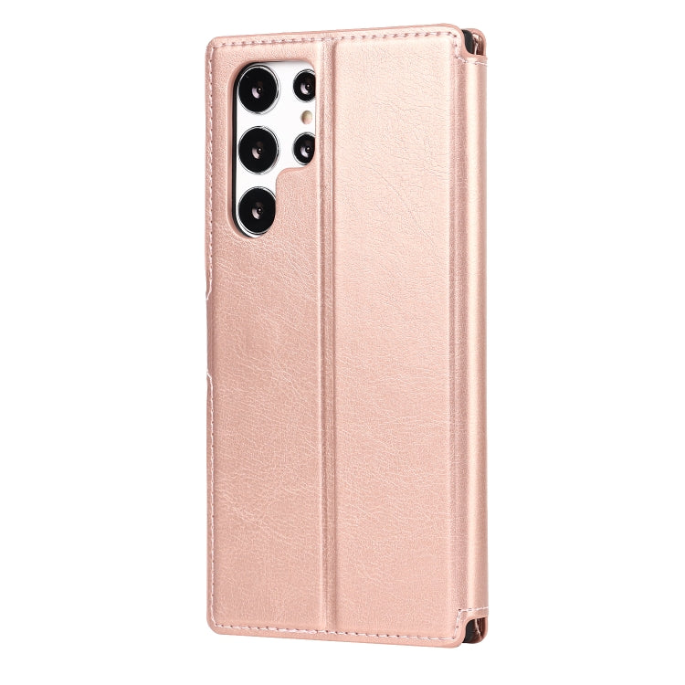For Samsung Galaxy S22 Ultra 5G Shockproof PU + TPU Leather Phone Case