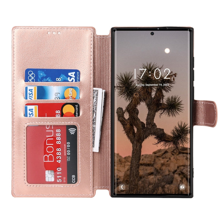 For Samsung Galaxy S22 Ultra 5G Shockproof PU + TPU Leather Phone Case