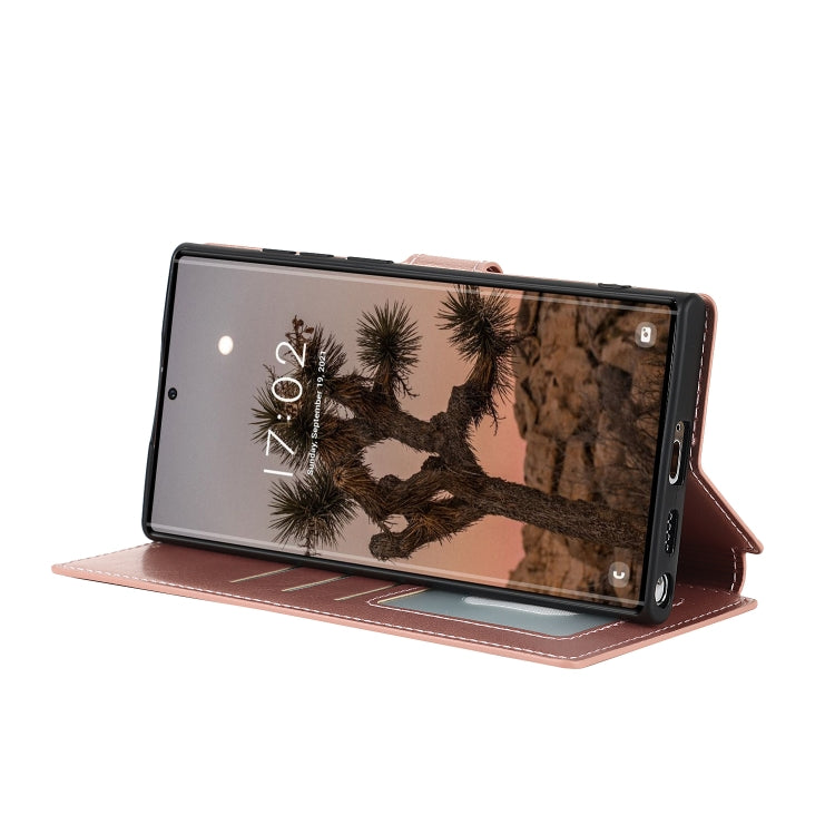 For Samsung Galaxy S22 Ultra 5G Shockproof PU + TPU Leather Phone Case
