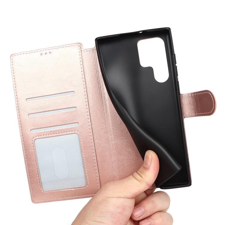 For Samsung Galaxy S22 Ultra 5G Shockproof PU + TPU Leather Phone Case