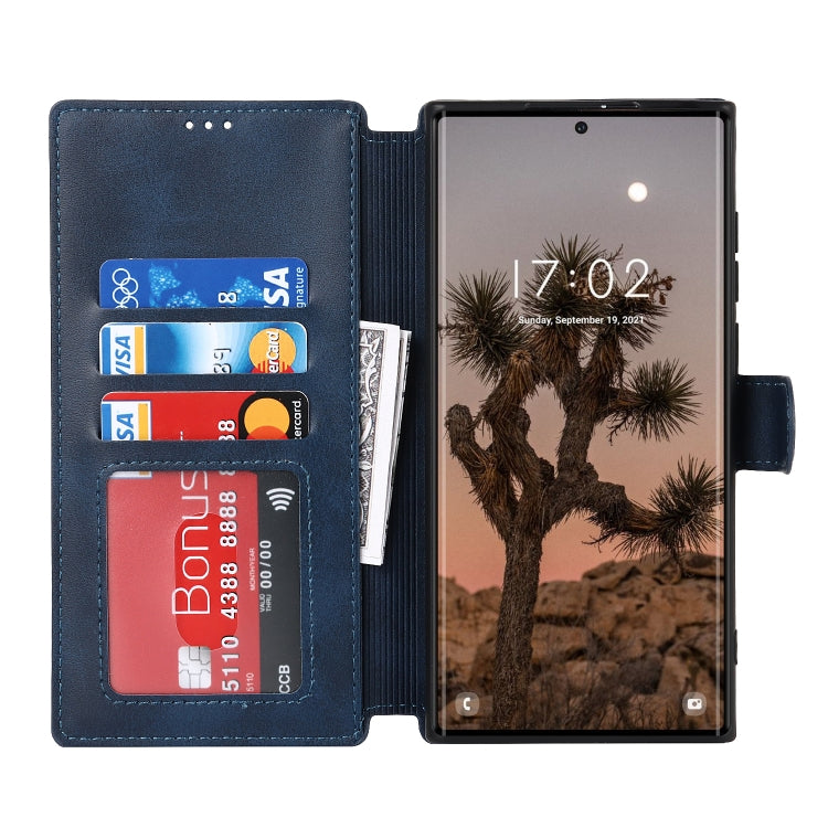 For Samsung Galaxy S22 Ultra 5G Shockproof PU + TPU Leather Phone Case
