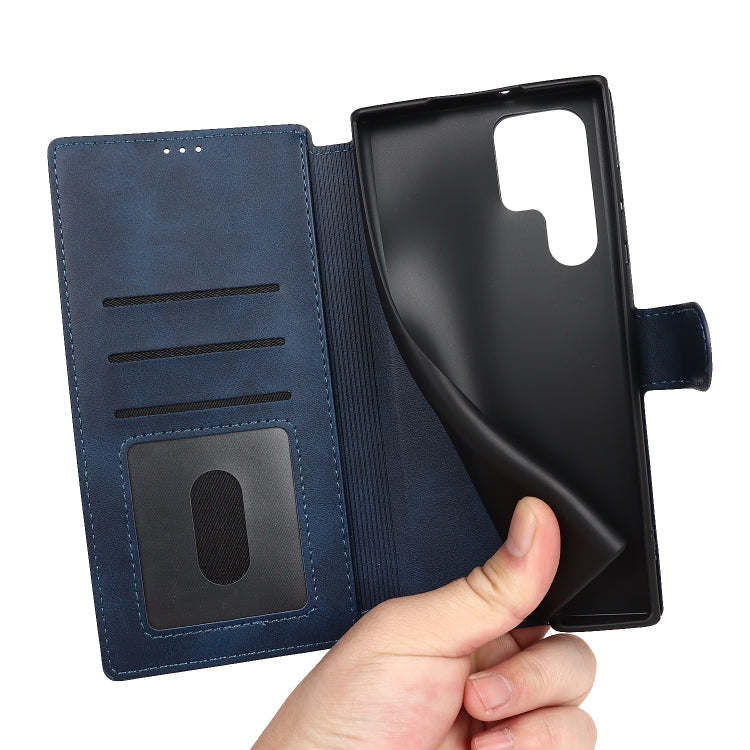 For Samsung Galaxy S22 Ultra 5G Shockproof PU + TPU Leather Phone Case