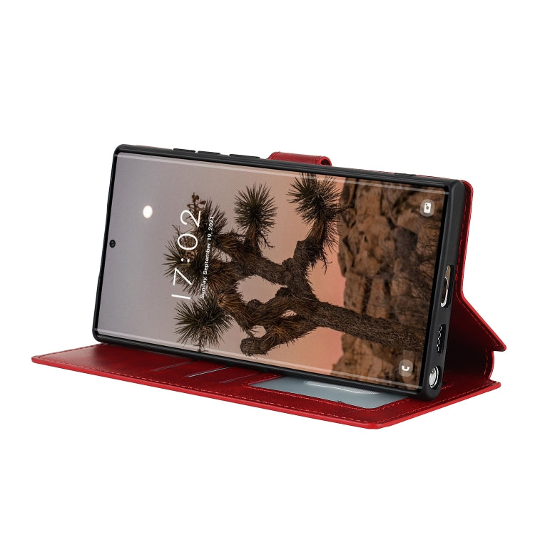 For Samsung Galaxy S22 Ultra 5G Shockproof PU + TPU Leather Phone Case