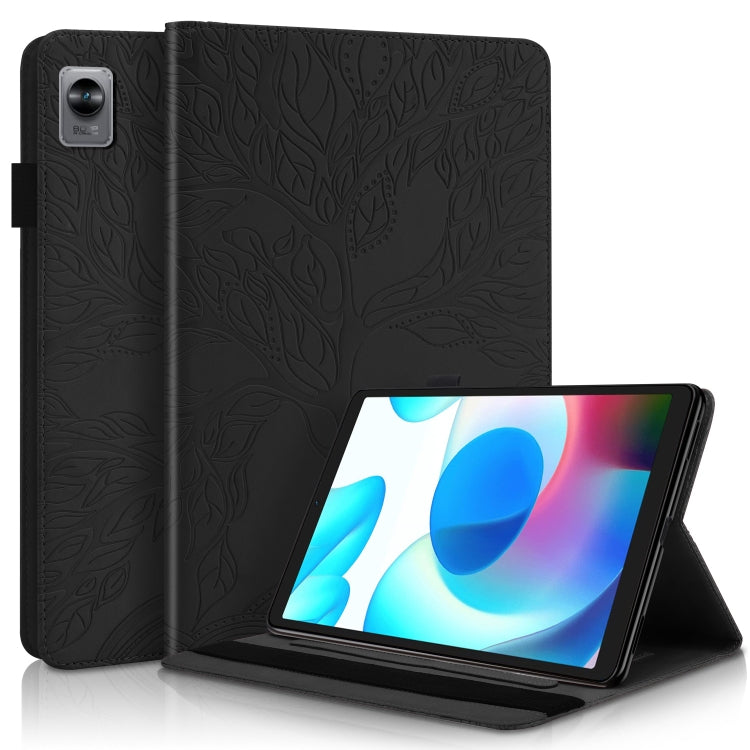 For OPPO Realme Pad mini Life Tree Series Horizontal Flip Leather Tablet Case