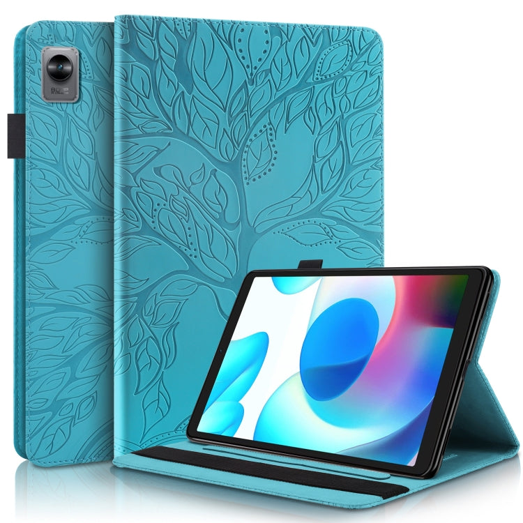 For OPPO Realme Pad mini Life Tree Series Horizontal Flip Leather Tablet Case