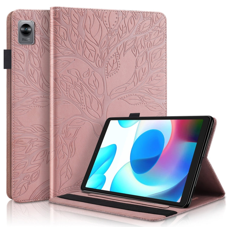 For OPPO Realme Pad mini Life Tree Series Horizontal Flip Leather Tablet Case