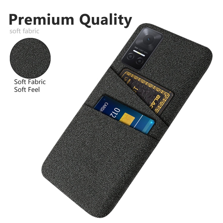 For Honor Play6T Cloth Texture Card Slot PC+Nylon Phone Case