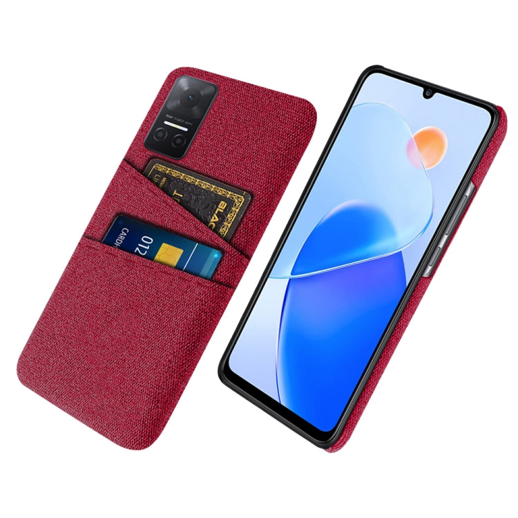 For Honor Play6T Cloth Texture Card Slot PC+Nylon Phone Case