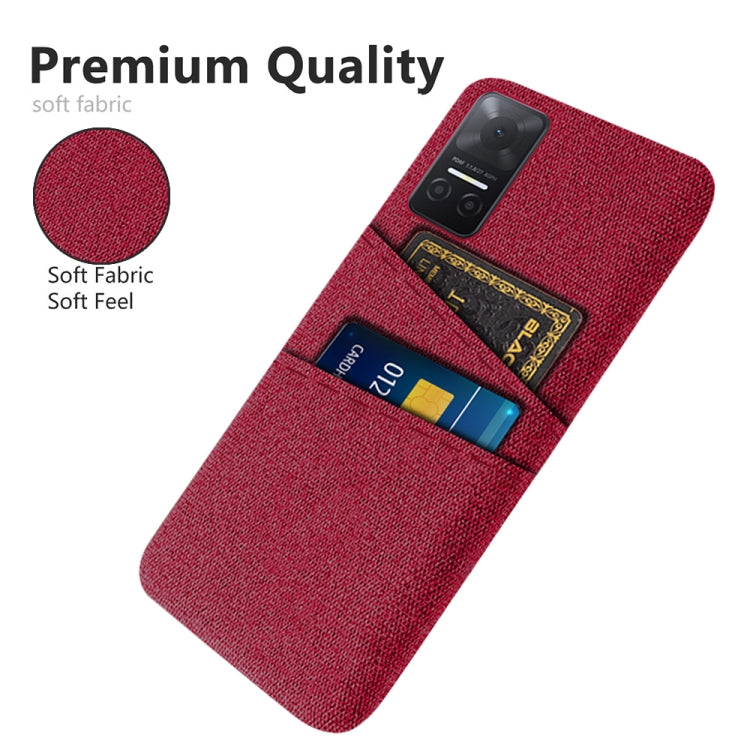 For Honor Play6T Cloth Texture Card Slot PC+Nylon Phone Case