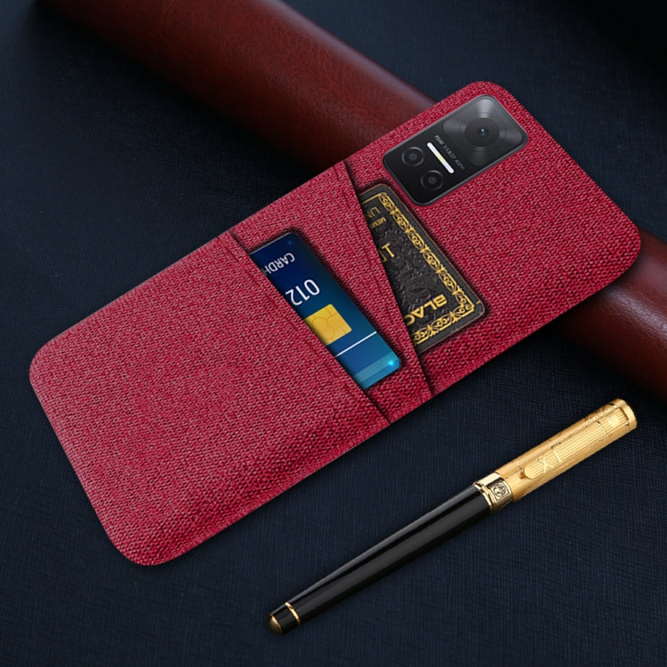 For Honor Play6T Cloth Texture Card Slot PC+Nylon Phone Case